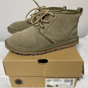 UGG Neumel Suede Ankle Boots in Olive Green